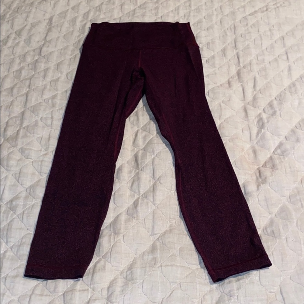 lululemon athletica Deep Burgundy Leggings